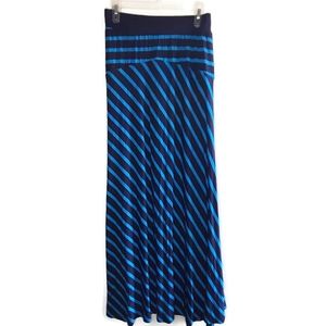 Jessica London 18/20 Blue Striped Maxi Skirt
